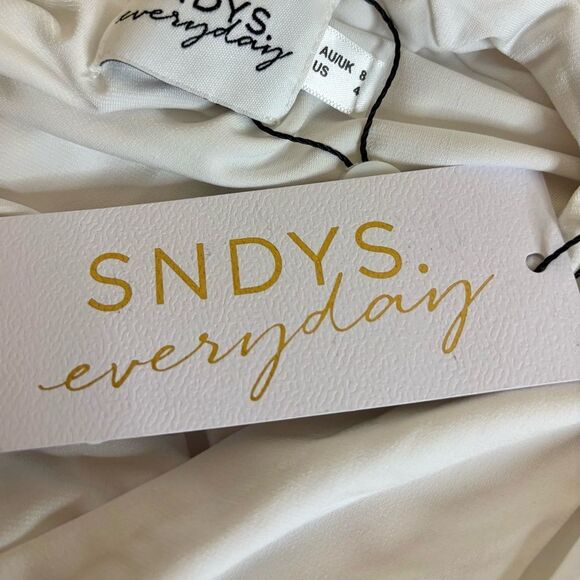 NWT Revolve- Dany Bodysuit in White SNDYS Size 4 - Picture 5 of 7